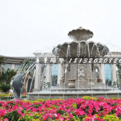 噴泉石雕，公園歐式噴泉石雕