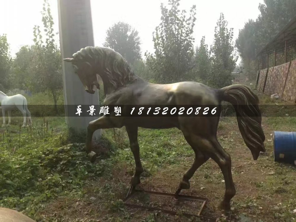 馬銅雕，公園動物銅雕
