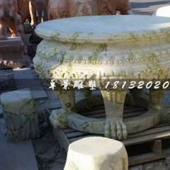 大理石圓桌，公園圓桌雕塑