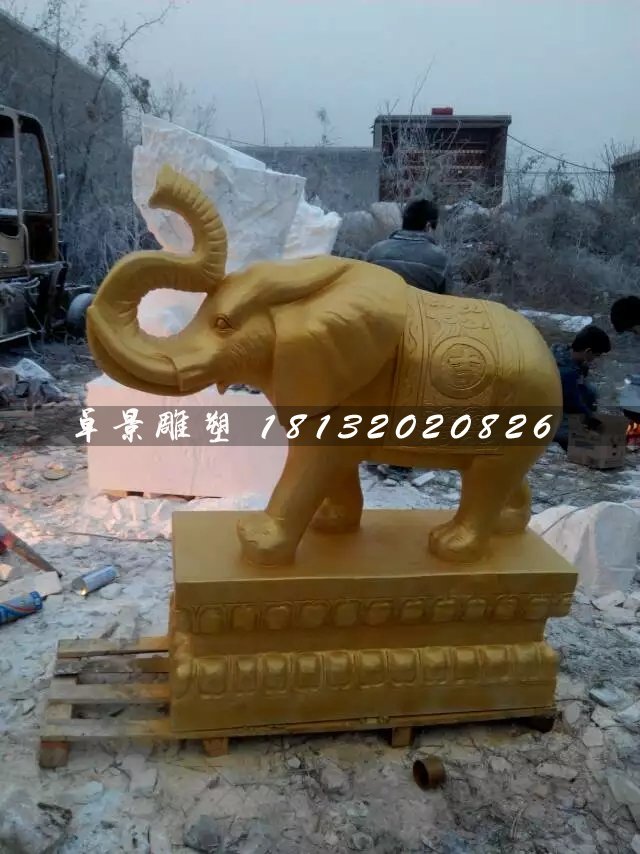 大象銅雕，吉祥大象銅雕 (3)