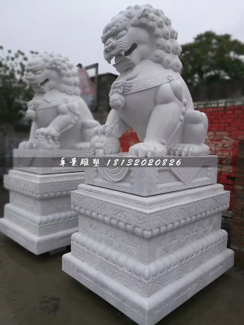 大型獅子石雕，北京獅石雕 (1)