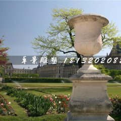 花缽石雕，大理石花盆