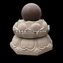 風(fēng)水球石雕，蓮花臺風(fēng)水球
