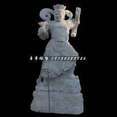 青石四大天王雕塑，石雕神仙