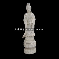 立式佛像，大理石觀音菩薩