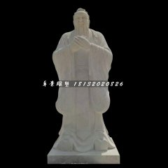 廣場名人石雕，校園孔子雕塑