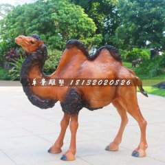 駱駝雕塑，動物玻璃鋼動物