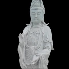 觀世音菩薩石雕，立式佛像石雕