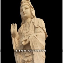 石雕觀音，寺廟立式觀音像