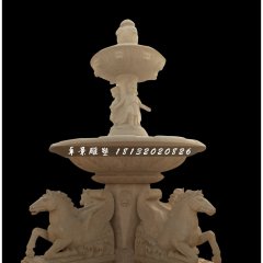 動(dòng)物石噴泉，廣場(chǎng)景觀石雕