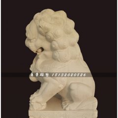 北京獅石雕，漢白玉北京獅石雕