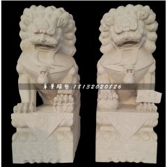 大理石獅子，北京獅石雕