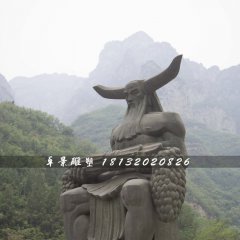 神農(nóng)雕塑，神話人物銅雕