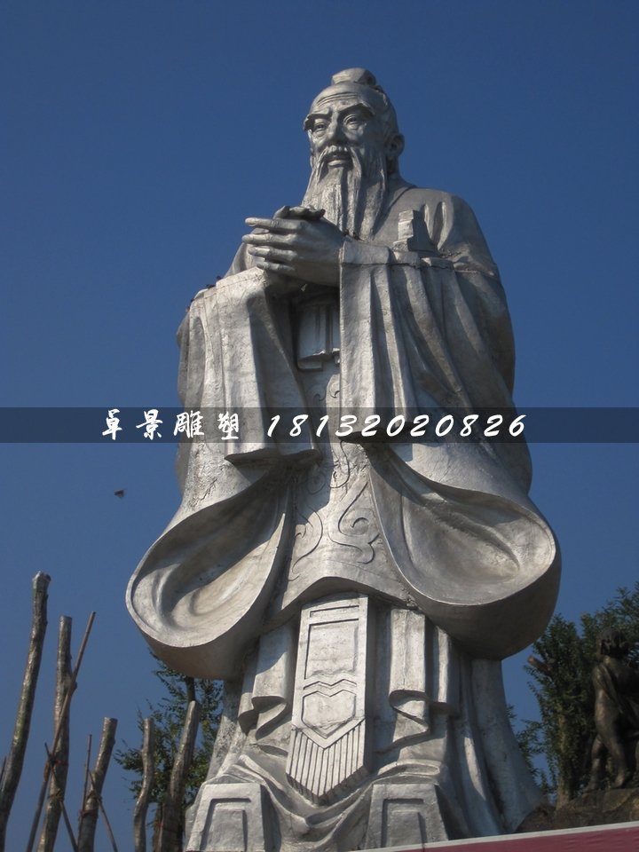不銹鋼孔子雕塑,廣場(chǎng)名人雕塑