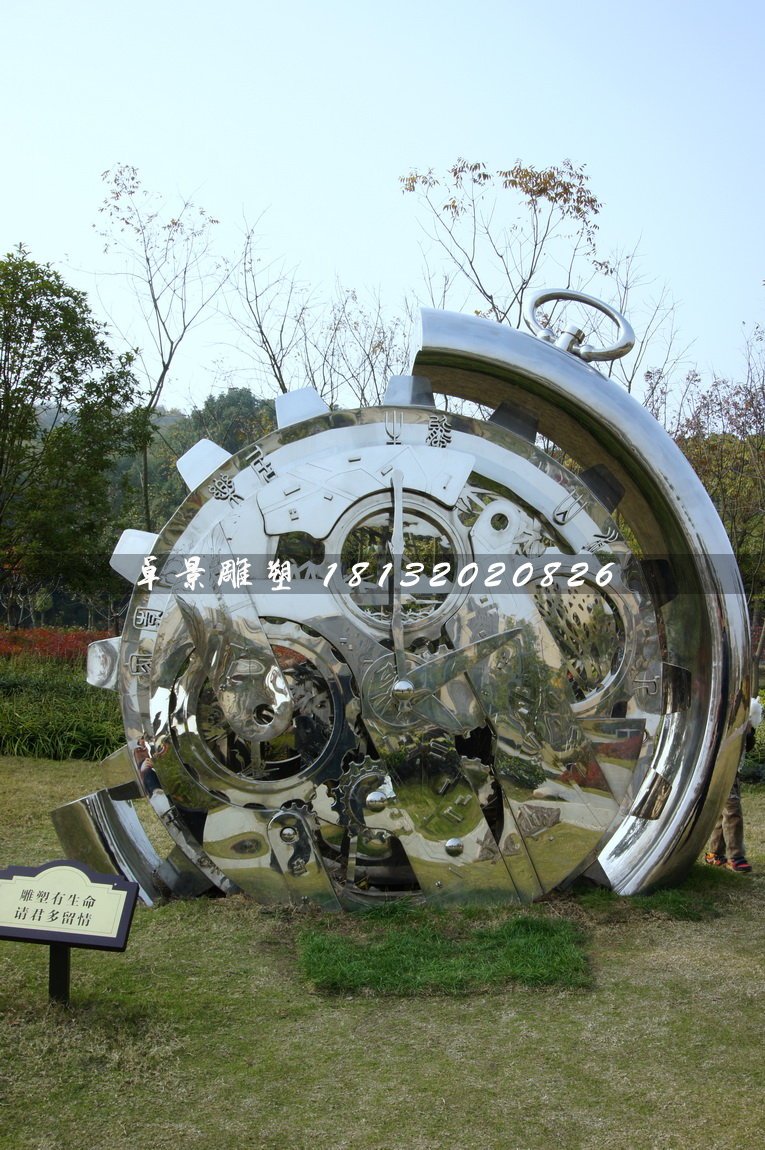 不銹鋼齒輪雕塑,公園景觀雕塑