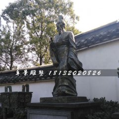周武王銅雕，古人銅雕