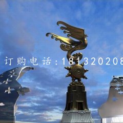 鳳凰銅雕廣場動(dòng)物雕塑