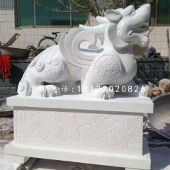 神獸石雕，漢白玉貔貅