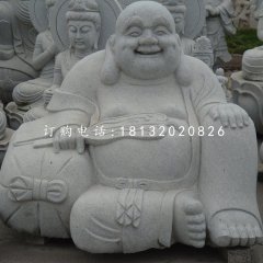 大理石布袋和尚，石雕彌勒佛