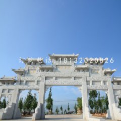 大型石牌坊，道路牌坊石雕