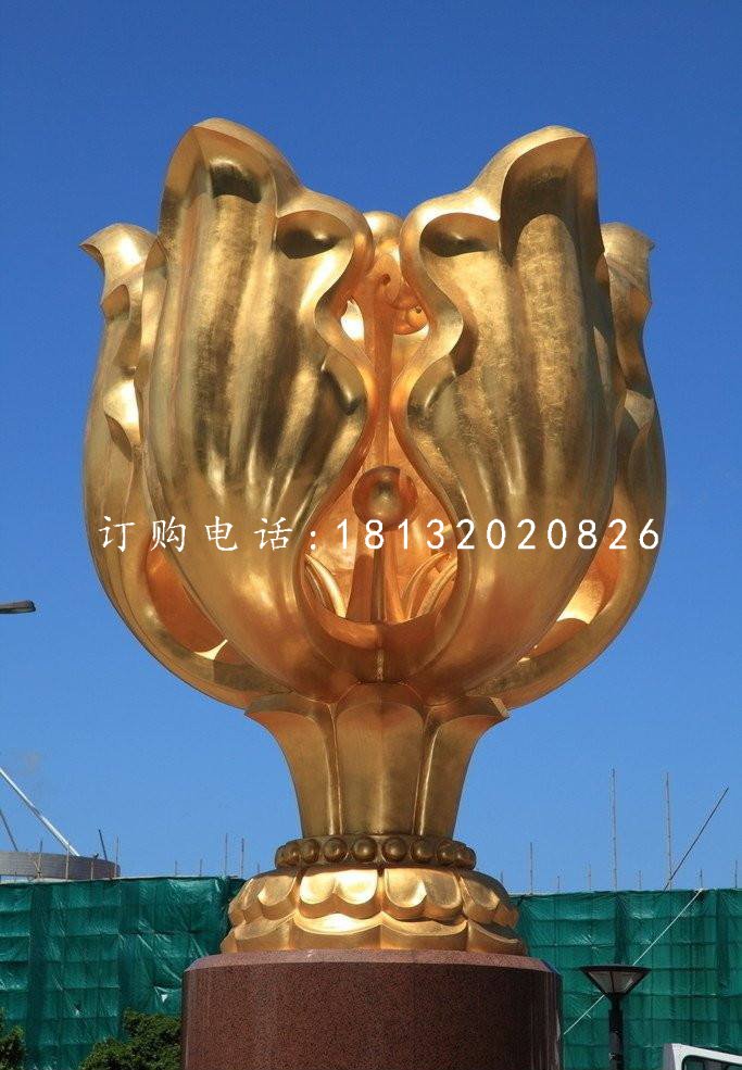 紫荊花雕塑，廣場不銹鋼雕塑