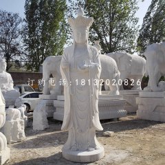 立式地藏王，漢白玉佛像