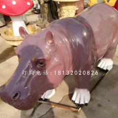 河馬雕塑，玻璃鋼河馬