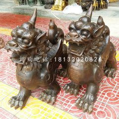 獨(dú)角獸銅雕，法院神獸銅雕