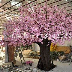 玻璃鋼桃花，仿真大樹(shù)