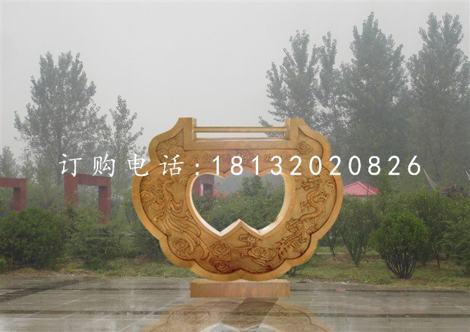 同心鎖雕塑，銅鎖雕塑，公園景觀銅雕
