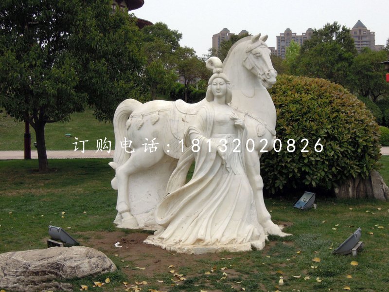 唐朝美女石雕,公園景觀石雕