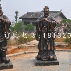 桃園三結(jié)義雕塑，玻璃鋼仿銅古代人物
