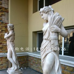 西方女人石雕，景觀石雕