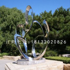 不銹鋼抽象雕塑，公園景觀雕塑