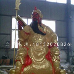 玻璃鋼紅臉關(guān)公雕塑，關(guān)二爺?shù)袼? width=