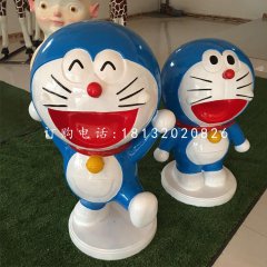 機(jī)器貓雕塑，玻璃鋼卡通