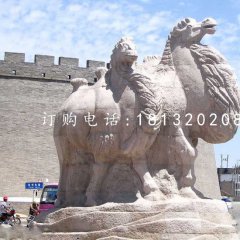 駱駝石雕，大理石動(dòng)物雕塑
