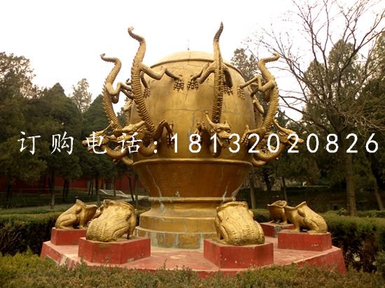 校園景觀銅雕，地動儀銅雕