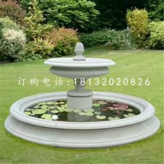 雙層小型噴泉石雕，庭院噴泉石雕