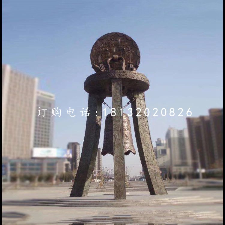 銅雕鐘廣場(chǎng)景觀銅雕