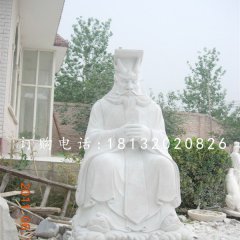漢白玉龍王石雕，龍王廟神像石雕
