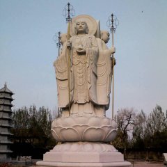 地藏菩薩石雕，廣場大理石佛像