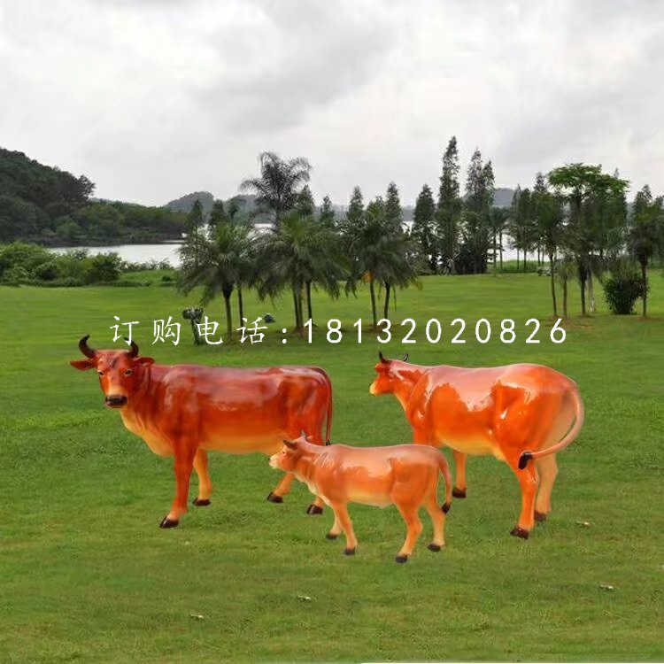 公園黃牛雕塑，玻璃鋼動(dòng)物 (1).jpg