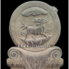 石雕門墩，仿古石墩