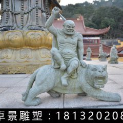 伏虎羅漢石雕，公園人物石雕
