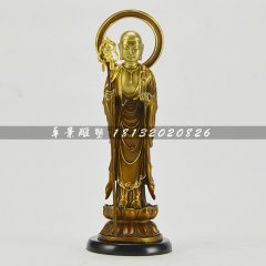 地藏菩薩銅雕，鑄銅佛像雕塑