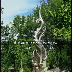 鳳凰雕塑，公園不銹鋼雕塑