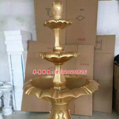玻璃鋼噴泉雕塑，玻璃鋼噴水盆雕塑