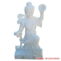 石雕電母神像