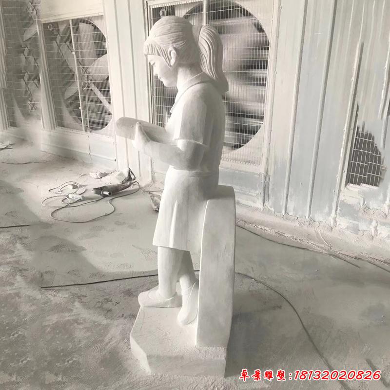 校園人物石雕2